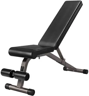 Adjustable Weight Bench Utility Gym Bench Multi-Purpose Sit Up Bench Strength Training Flat/Incline/Decline Exercise Utility Bench Black_12243120cm