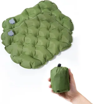 Airplane Travel Seat Cushion - Inflatable Waterproof Air Pad with Repair Kit and Storage Bag, Portable for Hiking Trekking Office Flights Car Stadium Seating (15.75"x11.82")