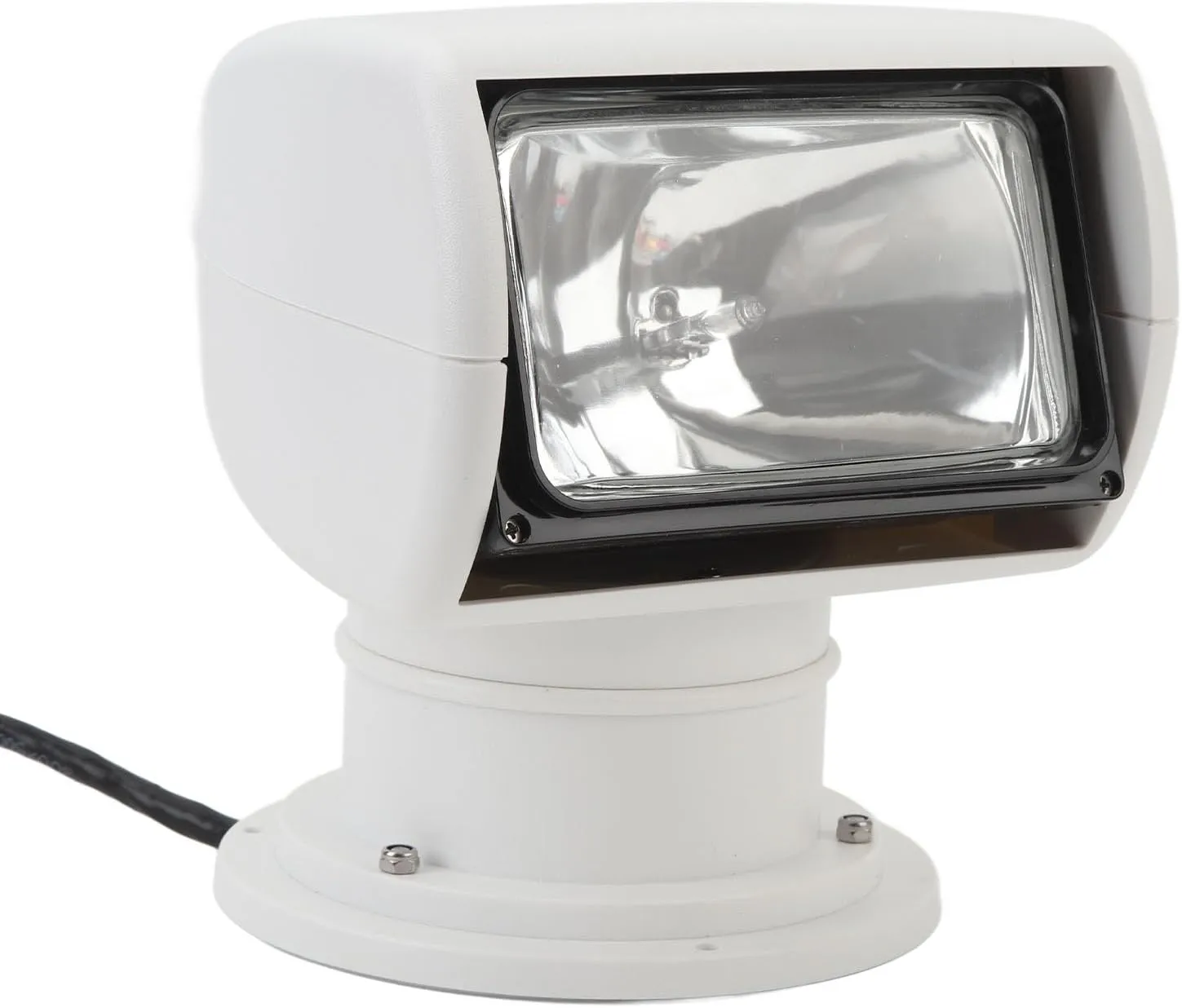 Akozon 100W Marine Spotlight, IP67 Halogen Searchlight with 360° Rotate Remote Control, Portable Lighting Solution for Yachts, Fishing Boats, Outdoor Camping (12V)
