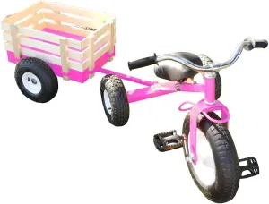All Terrain Tricycle with Wagon (Pink), CART-042P
