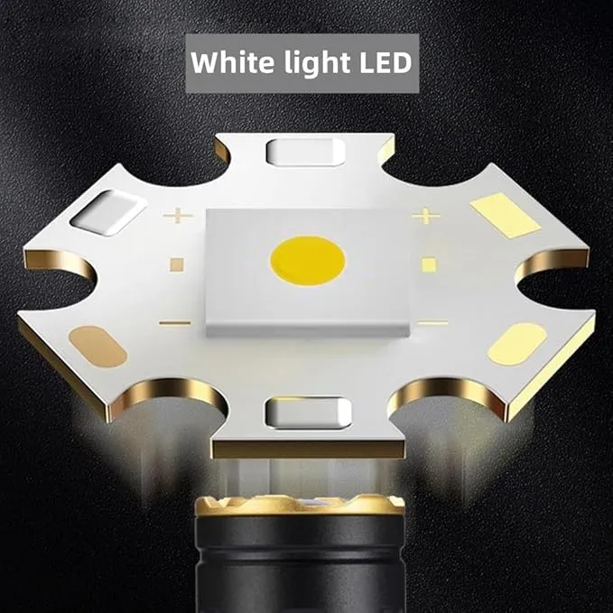 ALONEFIRE X77 LED Mini Flashlight High Lumens USB C Rechargeable Zoom Small Flashlight Bright Lightweight Pocket Size Long Range with 5 Light Modes Magnetic with Clip, Rechargeable Battery for EDC