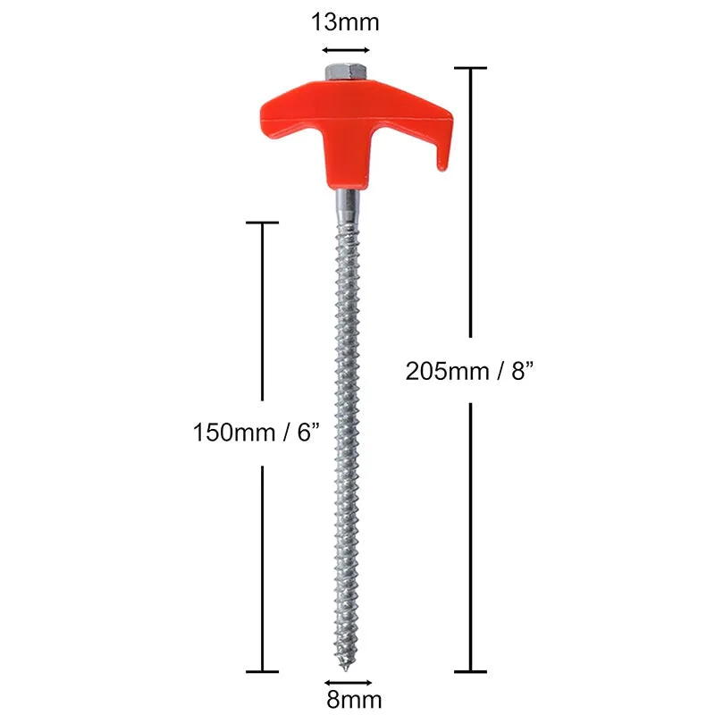 Anchord 8-Inch Screw-In Tent Stakes