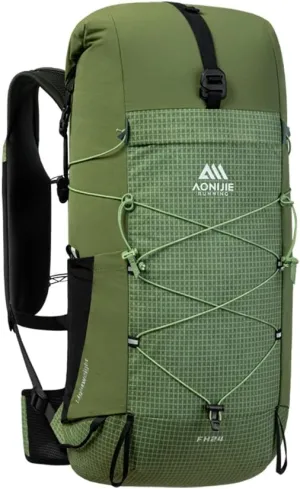 AONIJIE 24L Lightweight Hiking Backpack for Men, Adjustable & Multifunctional Backpacking Travel Gear Running Daypack (24L-Green)