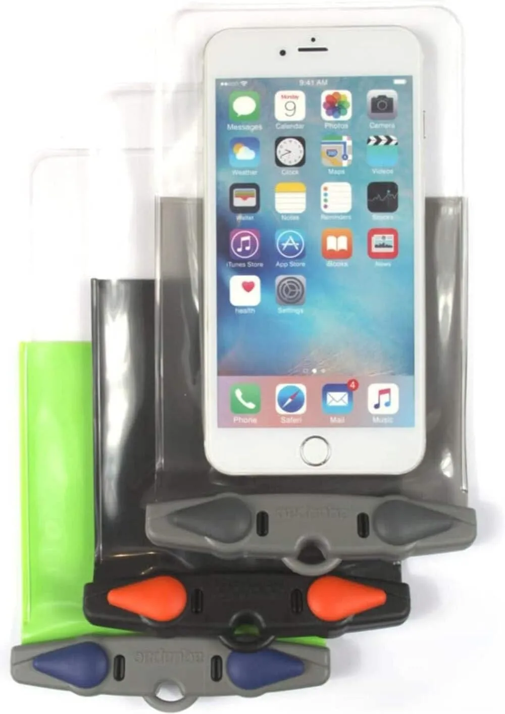 Aquapac Waterproof Phone Case, Medium, Grey, Lanyard, iPhone and Android, Made in The UK, Hiking, Mountain Biking, Running Accessory, Travel Essential, 5 Year Warranty. IPX8 Certified to 30 ft deep.