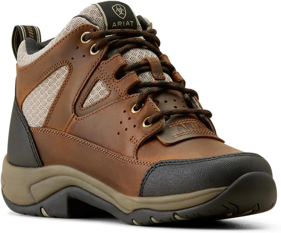 ARIAT Womens Terrain Venttek 360 Southwest Round Toe Hiking Hiking Casual Boots Ankle Low Heel 1-2" - Brown