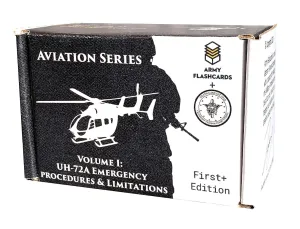 Army Flashcards- UH-72A Lakota Helicopter Emergency Procedures and Limitations | Every Procedure and Limitation and Associated Warning and Caution | Perfect for US Army Flight School | Made in USA