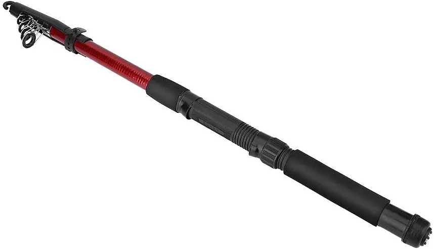 Asixx Fishing Rod, Outdoor Lightweight Telescopic Fishing Rod or Fishing Pole, Rod for Traveling, Camping, River and Pond Fishing(2.4m)