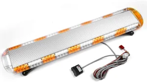 ASPL 47" 88 LED High Intensity Low Profile Roof Top Strobe Light Bar Emergency Warning Strobe Lights for Tow Truck Construction Vehicles (Amber/White)