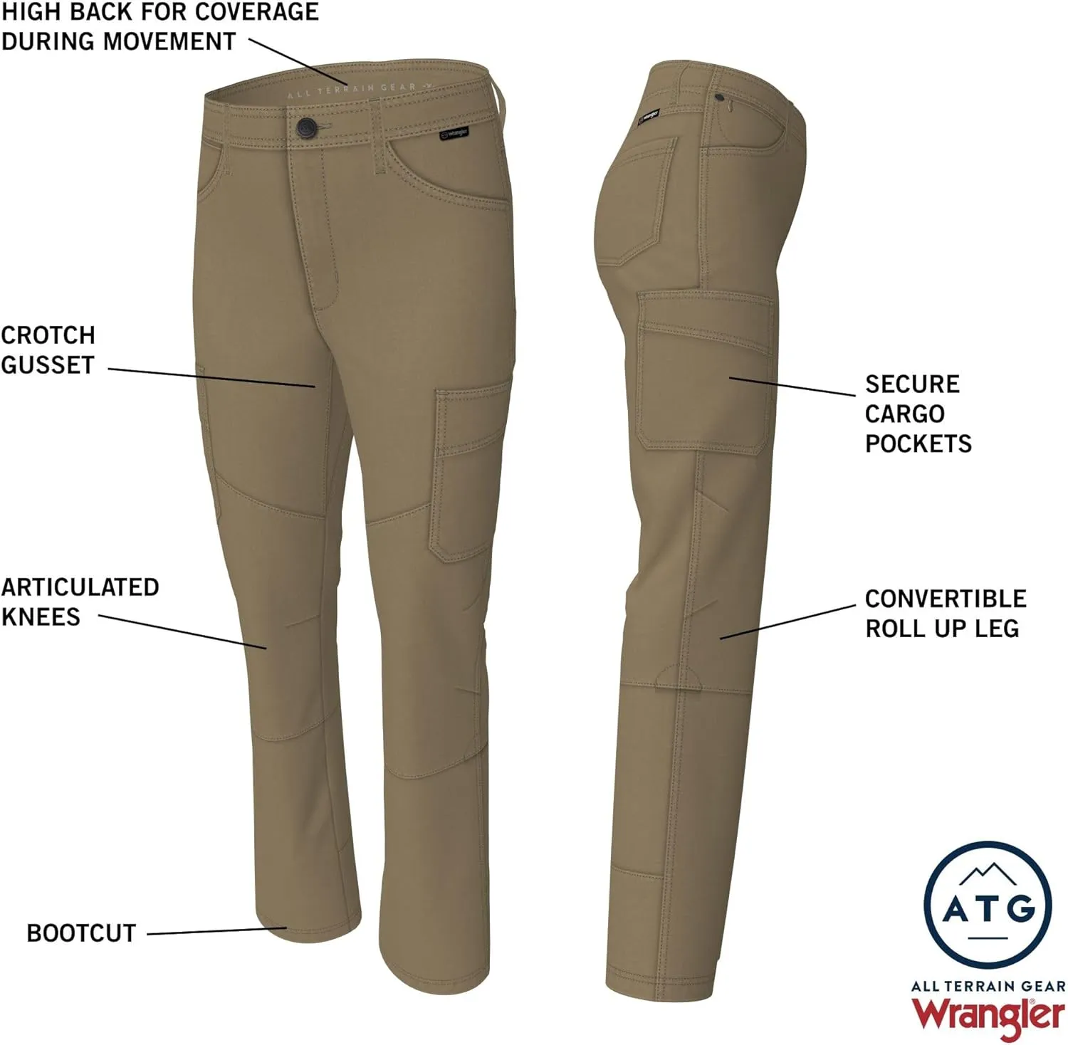 ATG by Wrangler Women's Slim Fit Utility Pant