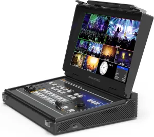 AVMATRIX PVS0613U Portable 6 Channel SDI/HDMI Multi-format Streaming Switcher; 13.3" FHD IPS LCD Monitor; Uncompressed Capture for Live Streaming, Comply with UVC & UAC