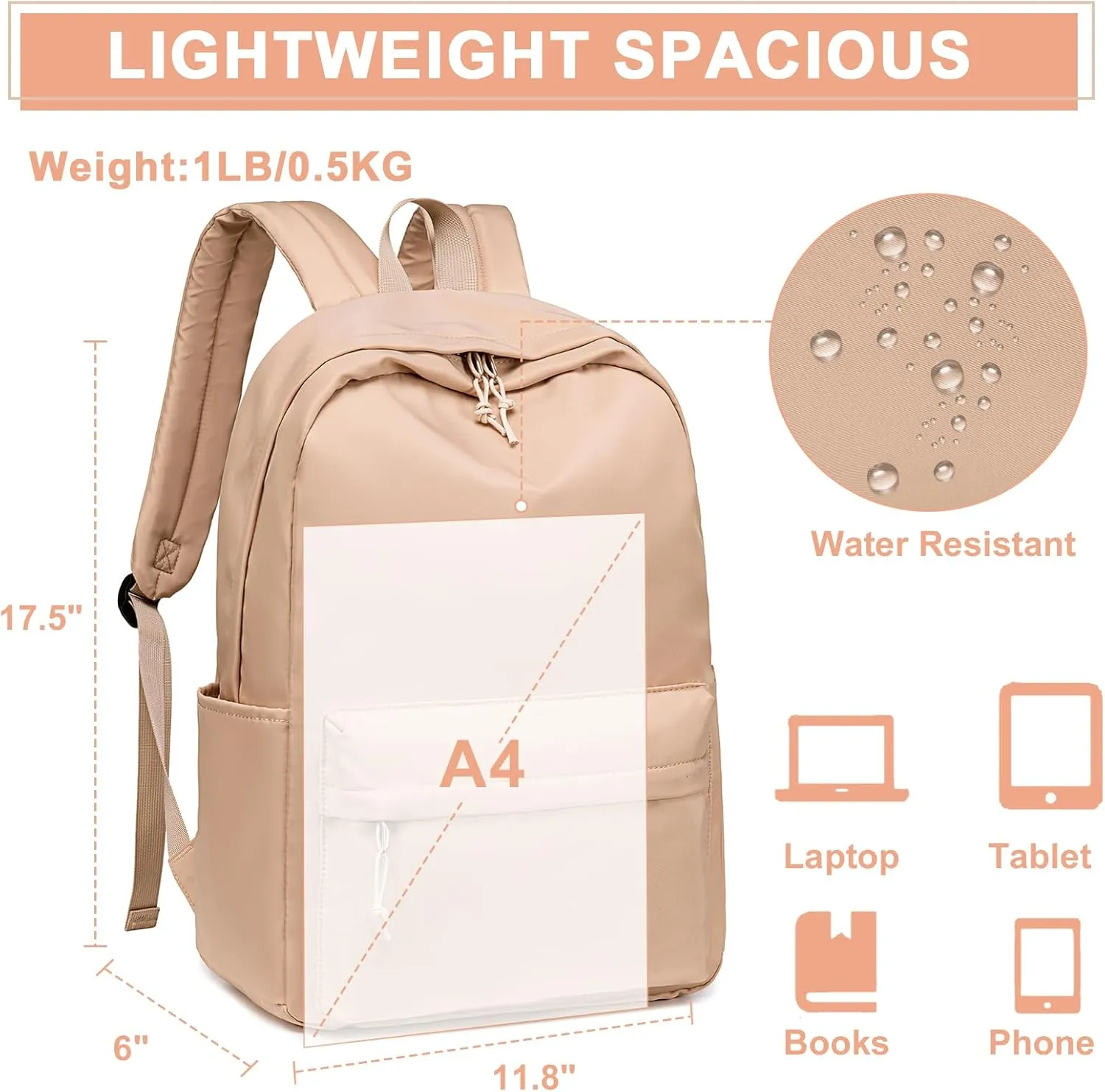 Backpack for Teen Girls Womens School Backpack Laptop Bookbags Travel Casual Rucksack Daypacks