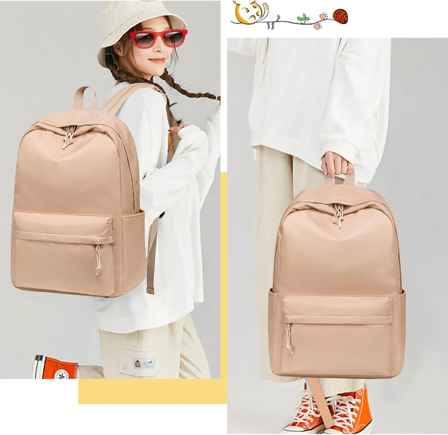 Backpack for Teen Girls Womens School Backpack Laptop Bookbags Travel Casual Rucksack Daypacks