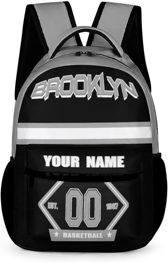 Backpack High Capacity Bag Basketball Fans Gifts for Teenager Men Women, Number & Add Name