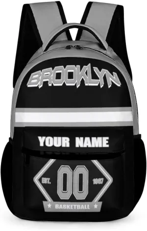 Backpack High Capacity Bag Basketball Fans Gifts for Teenager Men Women, Number & Add Name