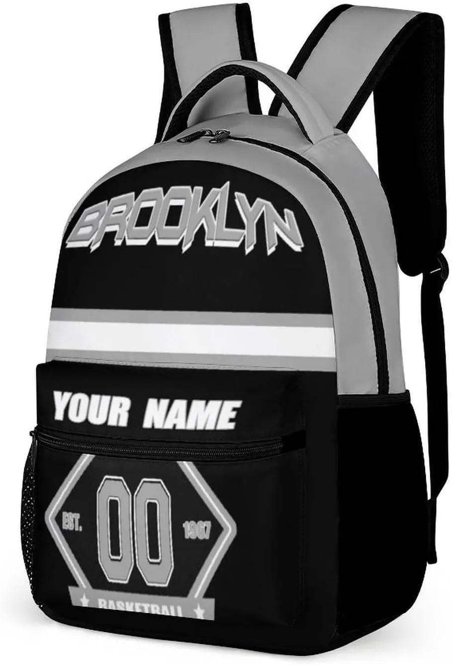 Backpack High Capacity Bag Basketball Fans Gifts for Teenager Men Women, Number & Add Name