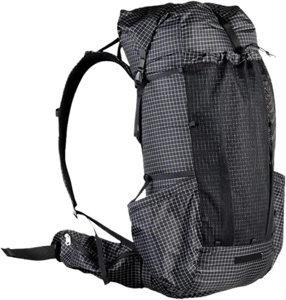 Backpack Pro Travel Camping Hiking Backpack Outdoor Ultralight Frameless Packs(Black)