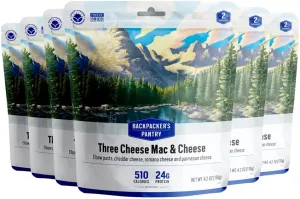Backpacker's Pantry Three Cheese Mac & Cheese - Freeze Dried Backpacking & Camping Food - Emergency Food - 24 Grams of Protein, Vegetarian