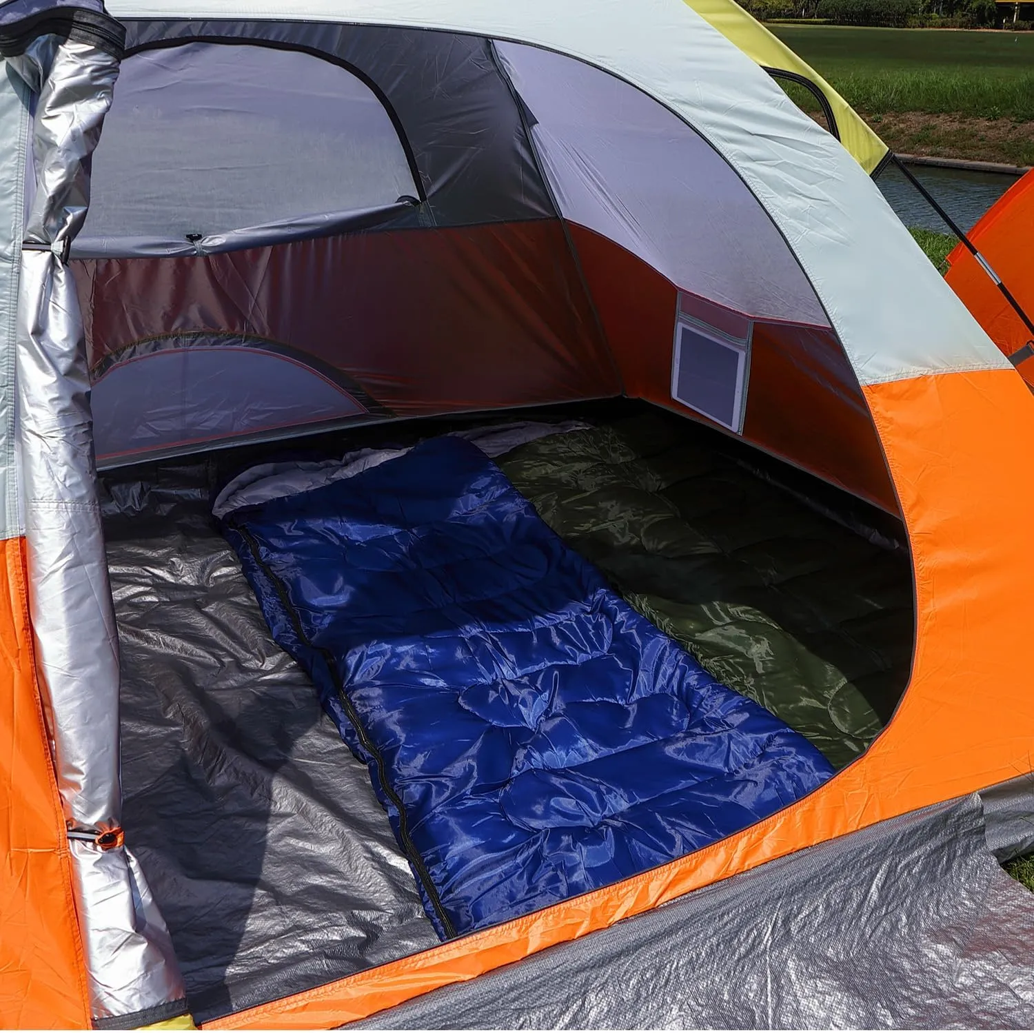 Backpacking Camping Tent Lightweight Portable Waterproof with Carrying Bag for Outdoor Summer Beach