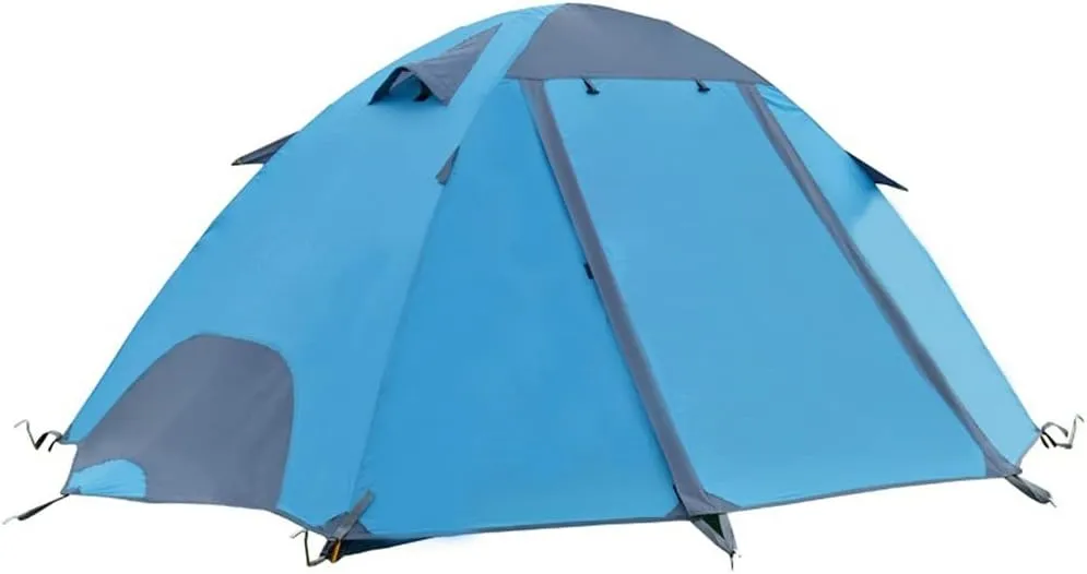 Backpacking Tent 2-3 Person Poles Double Layer Family Camping Instant Setup Tent for Hiking (Color : E, Size : As Shown) (E As Shown) (Black As Shown)