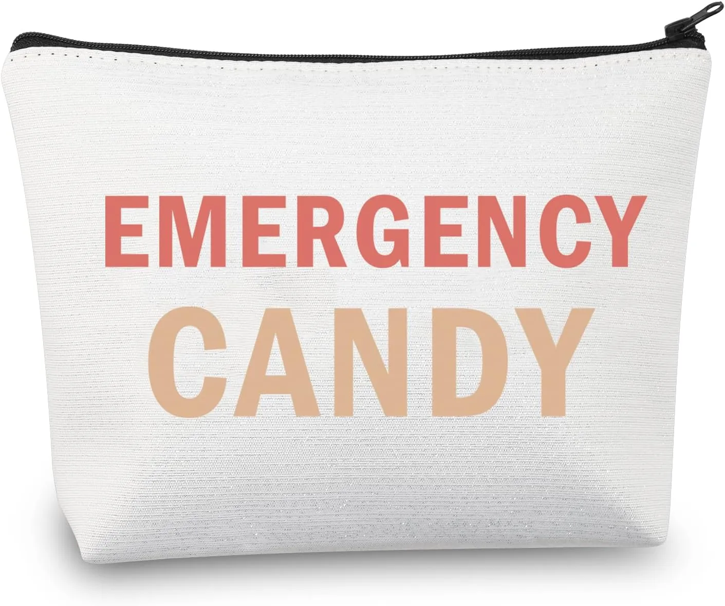 BDPWSS Emergency Candy Makeup Bag Candy Lover Gift Emergency Food Bag For Women Girls Sister Friends Graduation Gift (Emergency Candy)