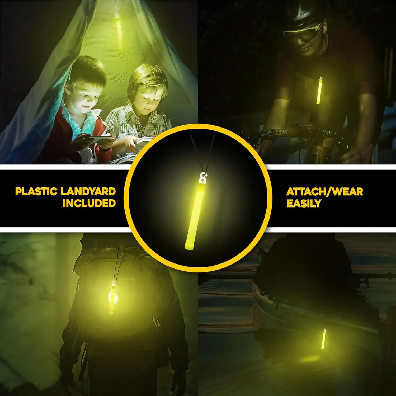Be Ready - Industrial 12 Hour Illumination Emergency Safety Chemical Light Glow Sticks 24 Pack