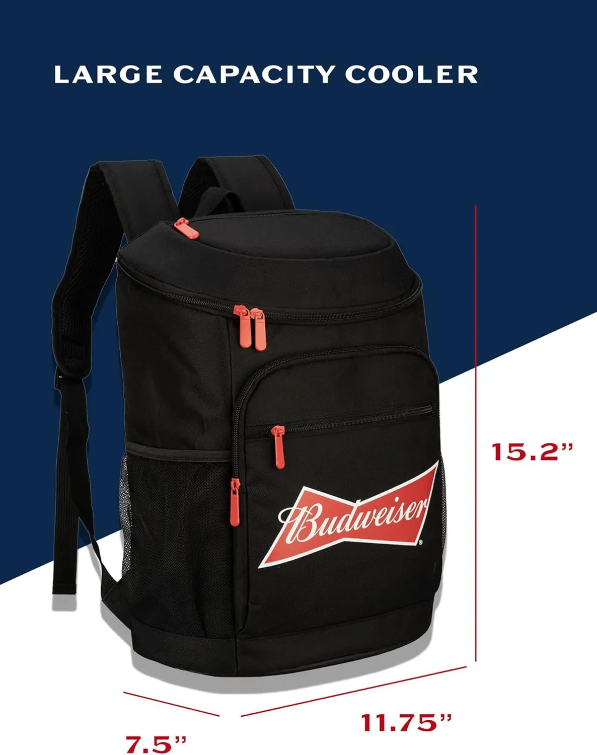 Beer Cooler Backpack Insulated 21 Liter Leak Proof Soft Cooler for Beach Camping Hiking Picnic
