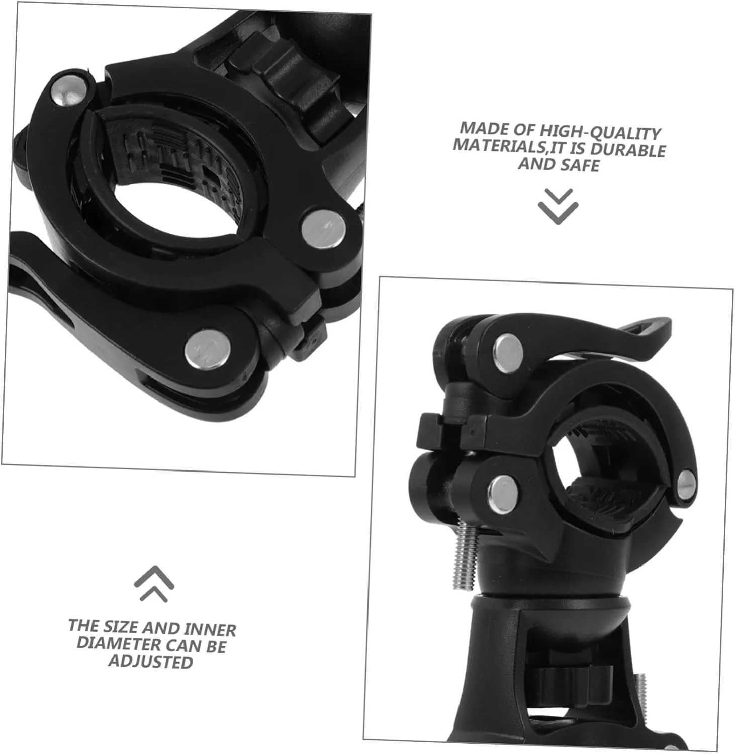 BESPORTBLE 2 pcs Bracket Anti- LED Clamp Cycling Portable Stand Rack Clip Rotation for Kickstand Shake Practical