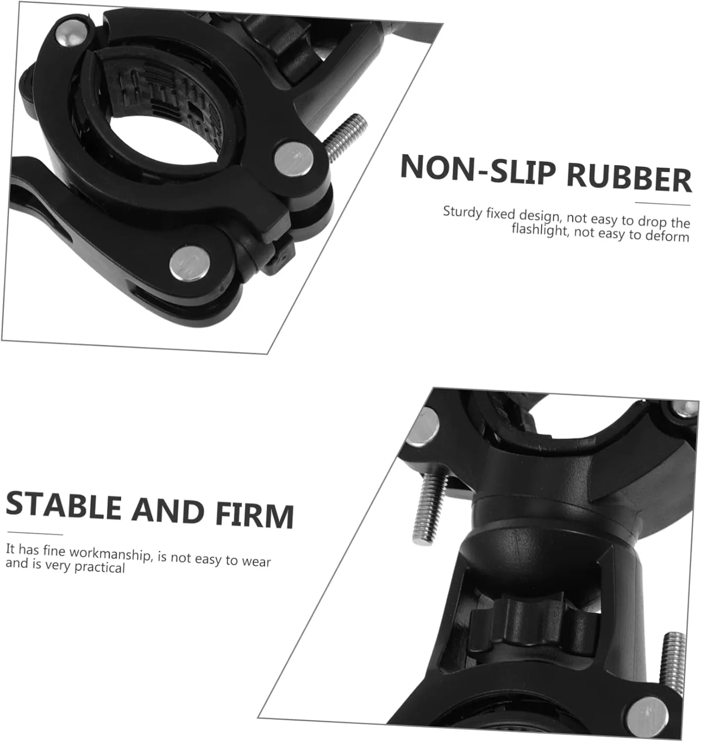 BESPORTBLE 2 pcs Bracket Anti- LED Clamp Cycling Portable Stand Rack Clip Rotation for Kickstand Shake Practical