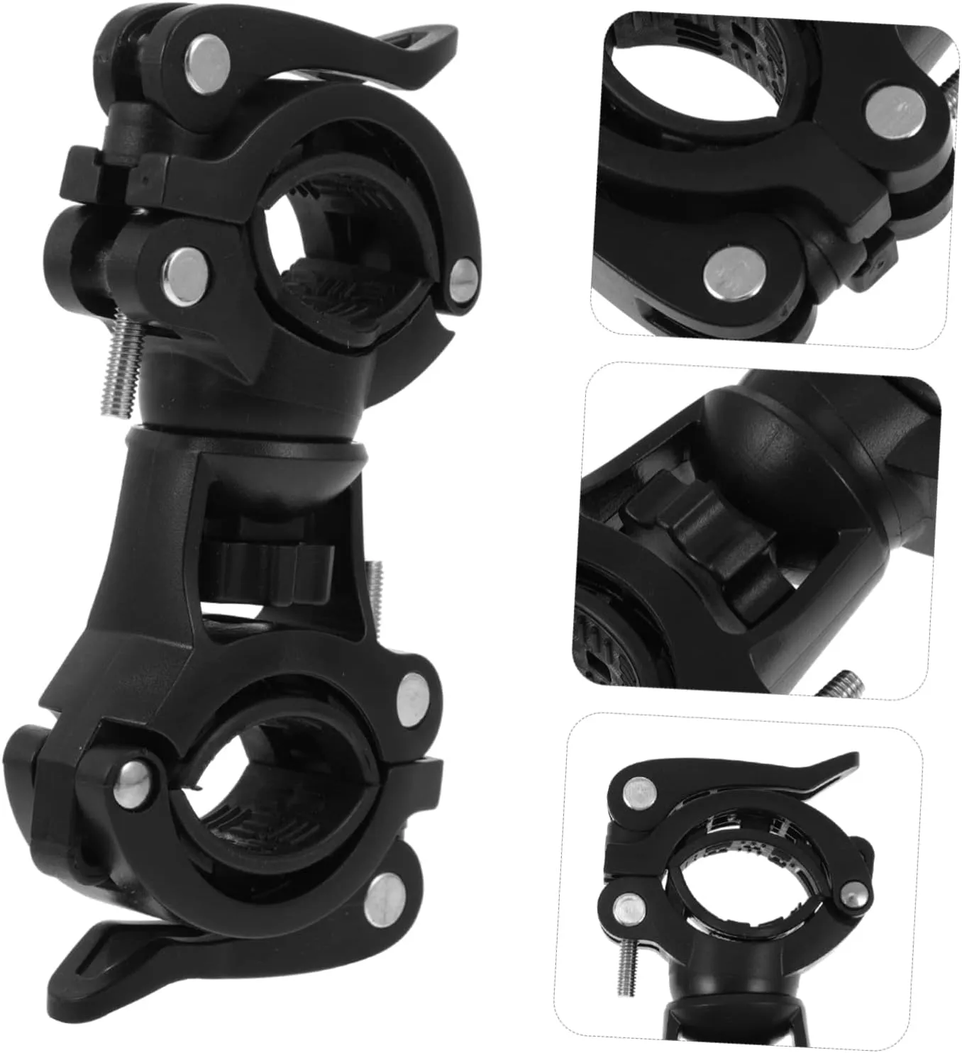 BESPORTBLE 2 pcs Bracket Anti- LED Clamp Cycling Portable Stand Rack Clip Rotation for Kickstand Shake Practical
