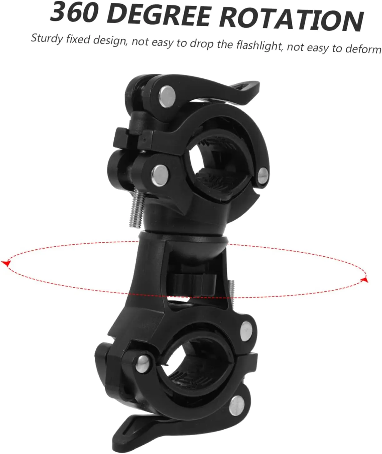 BESPORTBLE 2 pcs Bracket Anti- LED Clamp Cycling Portable Stand Rack Clip Rotation for Kickstand Shake Practical