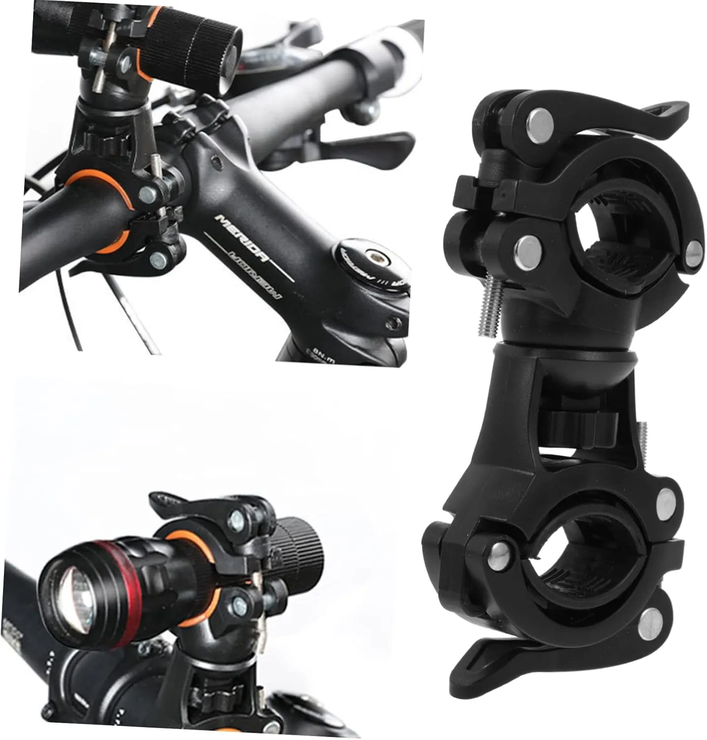 BESPORTBLE 2 pcs Bracket Anti- LED Clamp Cycling Portable Stand Rack Clip Rotation for Kickstand Shake Practical