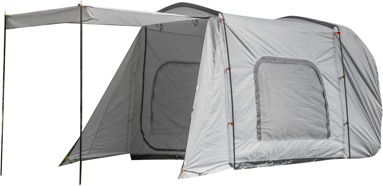 Big Camping Tent, Outdoor Double Layer Automatic Umbrella Tent, Large Space, Tent with Aluminum Pole Stand for Hatchbacks SUVs Minivans