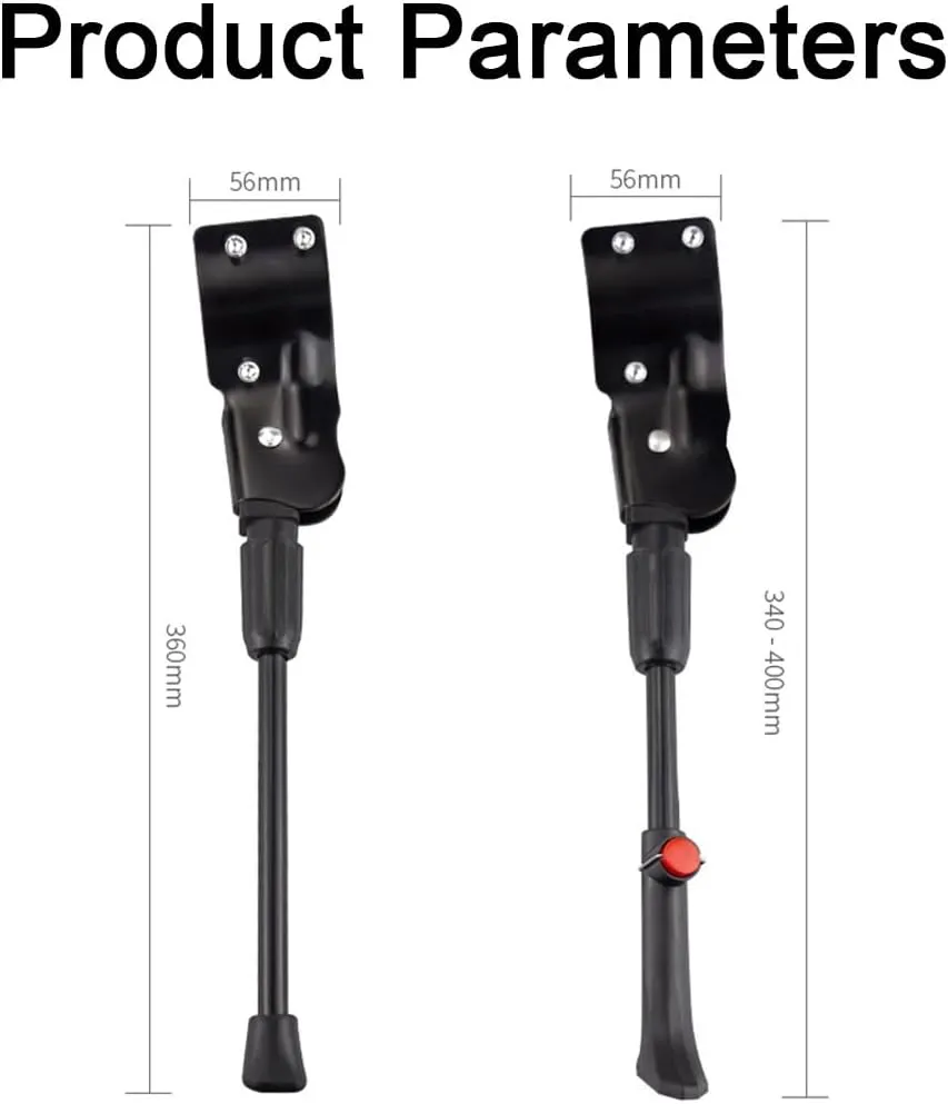 Bike Kickstand for Orbea Rise OMR Evo 2023, Adjustable Bicycle Kickstand, Suit Mountain Bike, Concealed Spring-Loaded Latch, Aluminum Rear Side Bicycle Stand,B