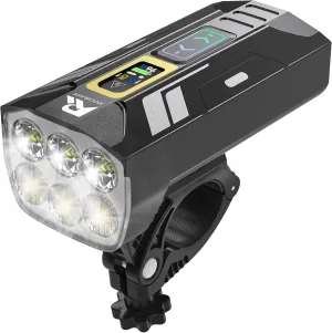 Bike Lights for Night Riding, Super Bright Road Mountain Bike Light, 360°Rotatable Bicycle Light w/Type C & USB Charge-Discharge Battery