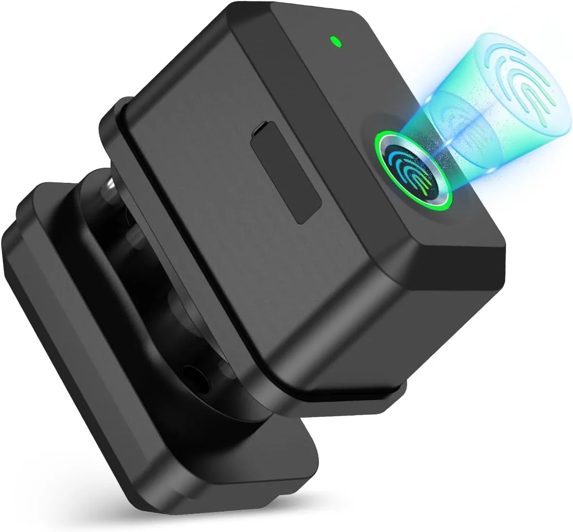 Biometric Trigger Lock, IP66 Waterproof Fingerprint Gun Lock, Unlock Fast Firearms Security Lock for Most Pistols/Revolvers/Shotguns