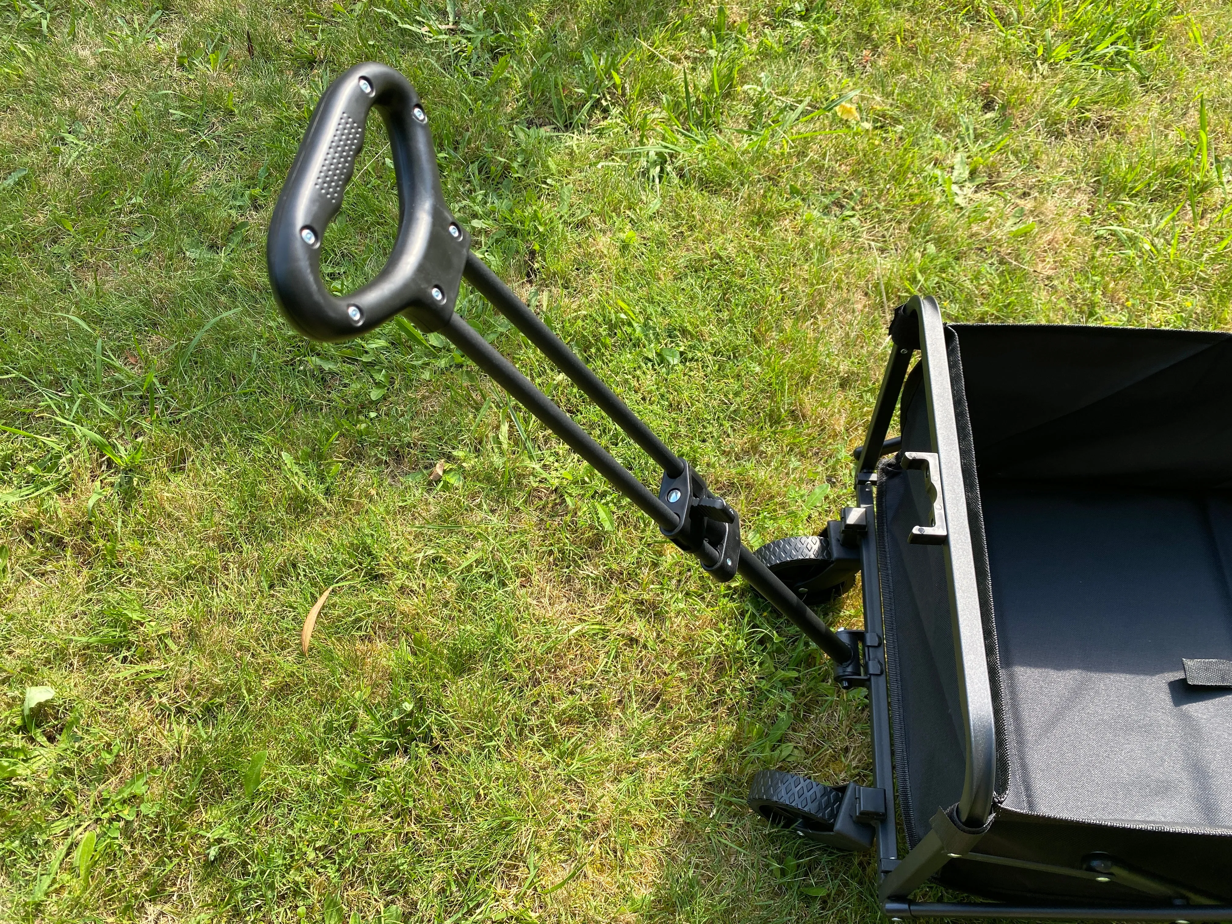Black camping trolley cart