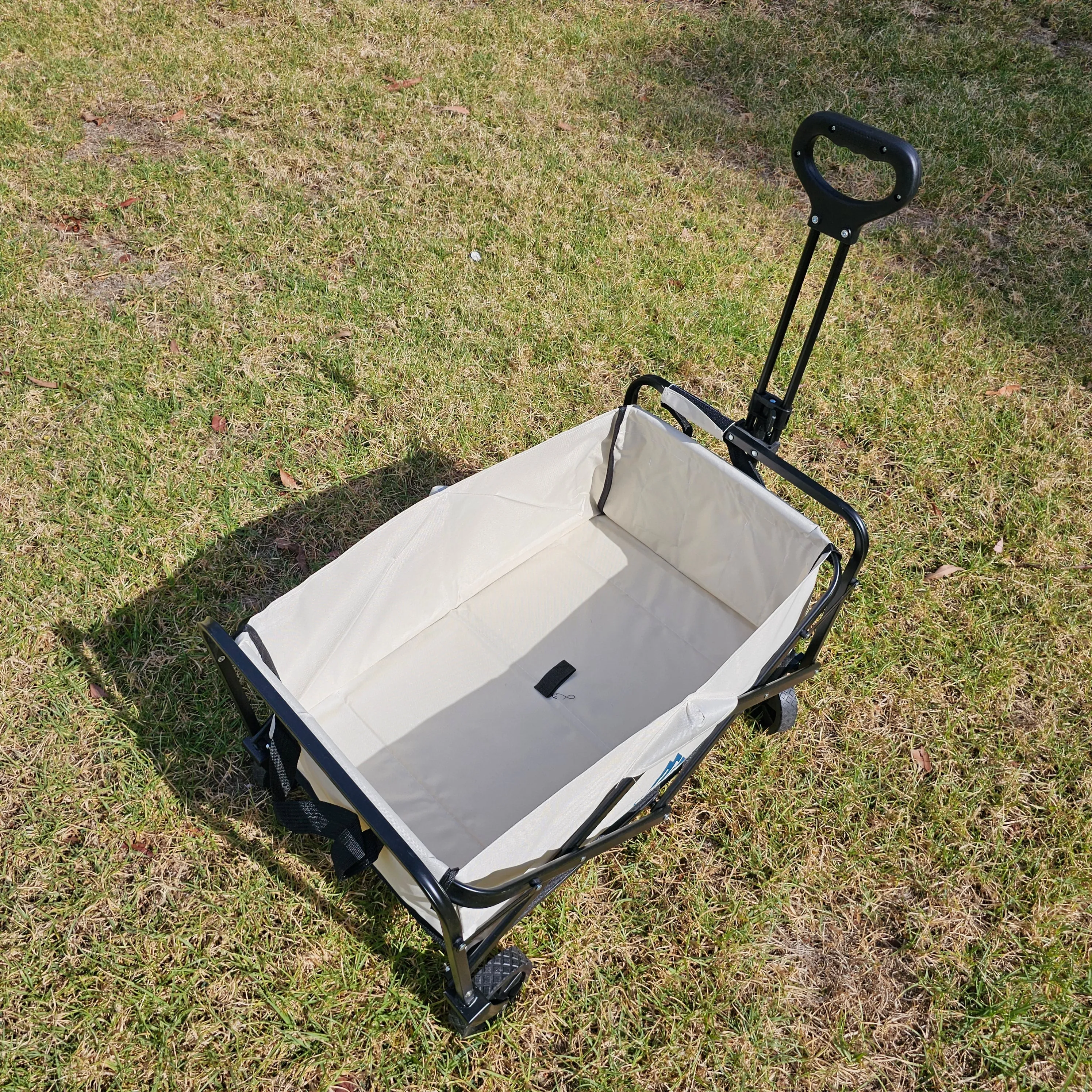 Black camping trolley cart