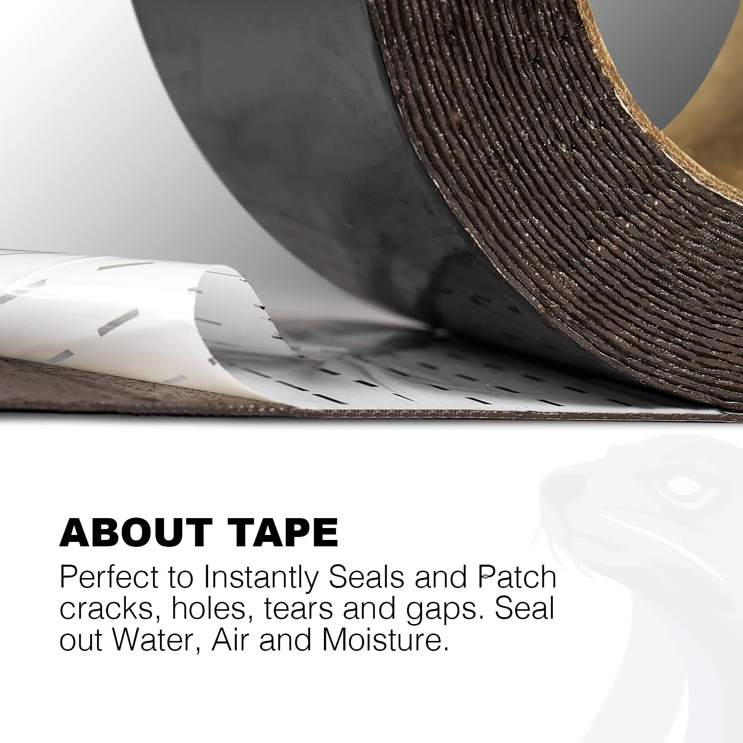 Black RV Roof Sealant Tape, 4" x 50' Waterproof Repair Seal Tape – Extra Thick, UV-Resistant, Weatherproof Patch for Permanent Leak Sealing on RVs, Trailers, and Mobile Homes