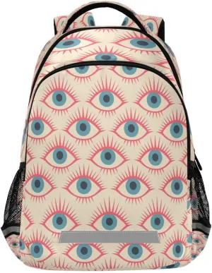 Blue Eyes Design Waterproof Backpack - Casual Outdoor Sports Daypack with Ergonomic Shoulder Straps#512