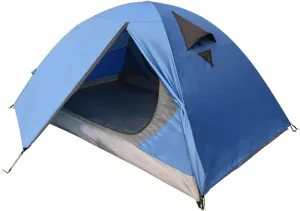 Blue Tent Outdoor Double Layer Portable Folding Camping Tent Camping Tent Oxford Cloth