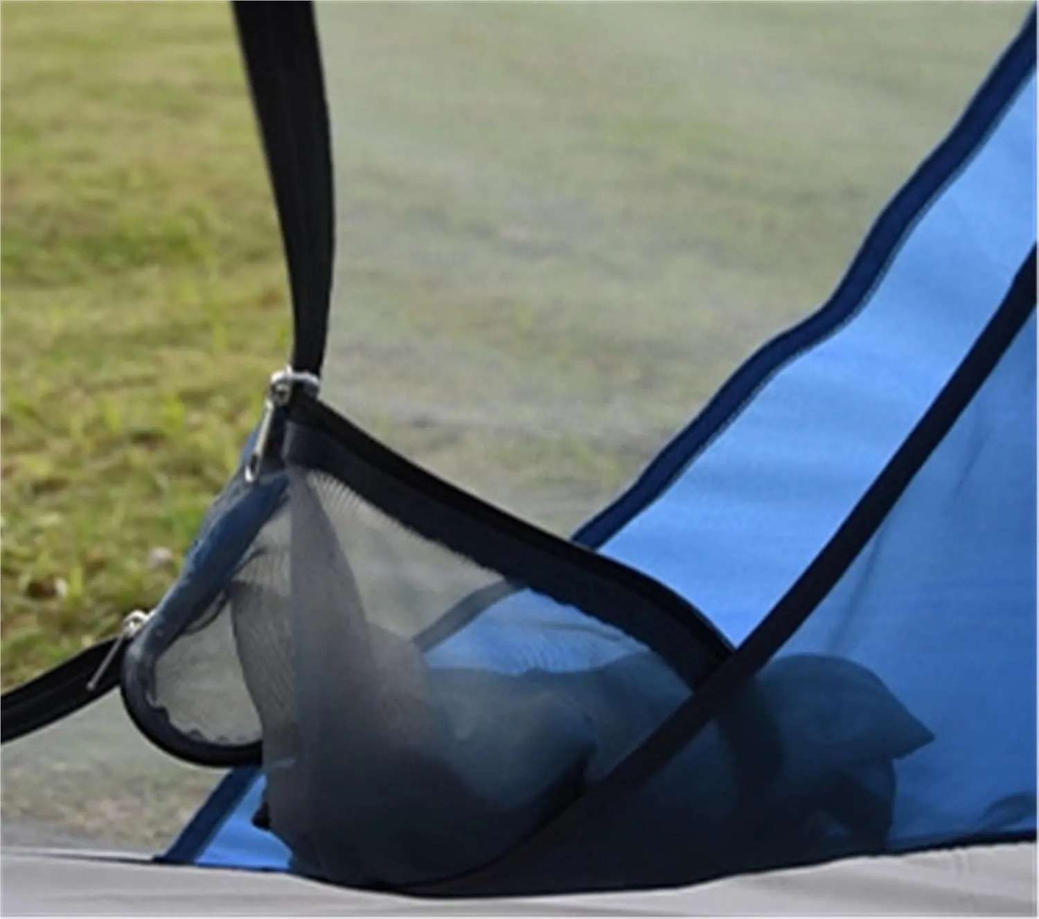 Blue Tent Outdoor Double Layer Portable Folding Camping Tent Camping Tent Oxford Cloth