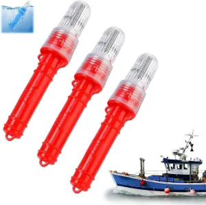 Boat Flares, Boat Flares Coast, 2025 New Coast Guard Approved Marine Boat Flares Kit, Waterproof Emergency Signals for Fishing Nets, Buoys & Boats, Boat Strobe & Safety Lights