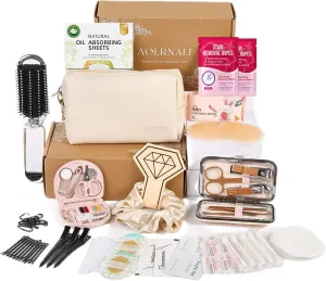 Bridal Emergency Kit for Wedding Day, Wedding Essentials Survival Set for Team Bride, Must-Have 30  Essentials Travel Kit with Makeup Bag