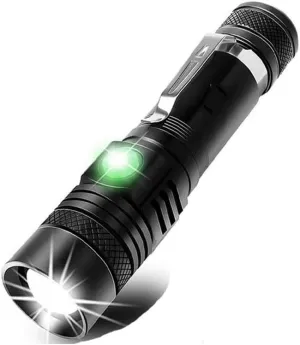 Bright LED Flashlight with LED Lamp Beads Waterproof Torch Zoomable Multi-Function USB Charging (Color : L2-Medium Brightness) (L2)