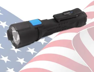 Bright Star Razor Go All-Purpose LED Flashlight – 21,000 Candela Beam, 24-Hour Runtime, Magnetic Hands-Free Base – Heavy-Duty Utility Light with AA Batteries Included – Made in USA