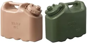 Bundle of Scepter 2.5 Gallon True Military Water Container, Sand   Scepter 2.5 Gallon True Military BPA Free Water Container, Food Grade Water Jug for Camping and Emergency Storage, Green
