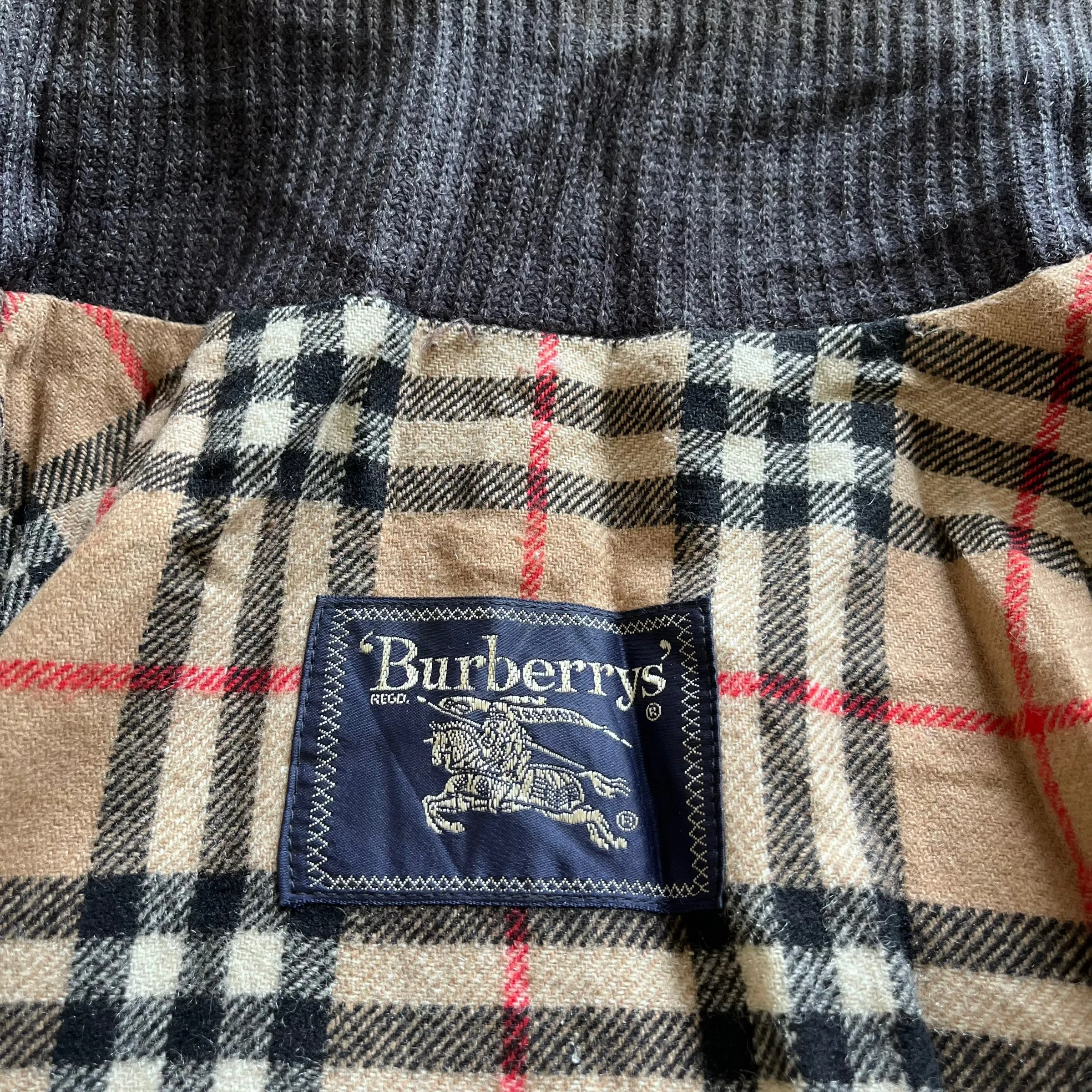Burberry Leather Jacket With Nova Check Wool Lining