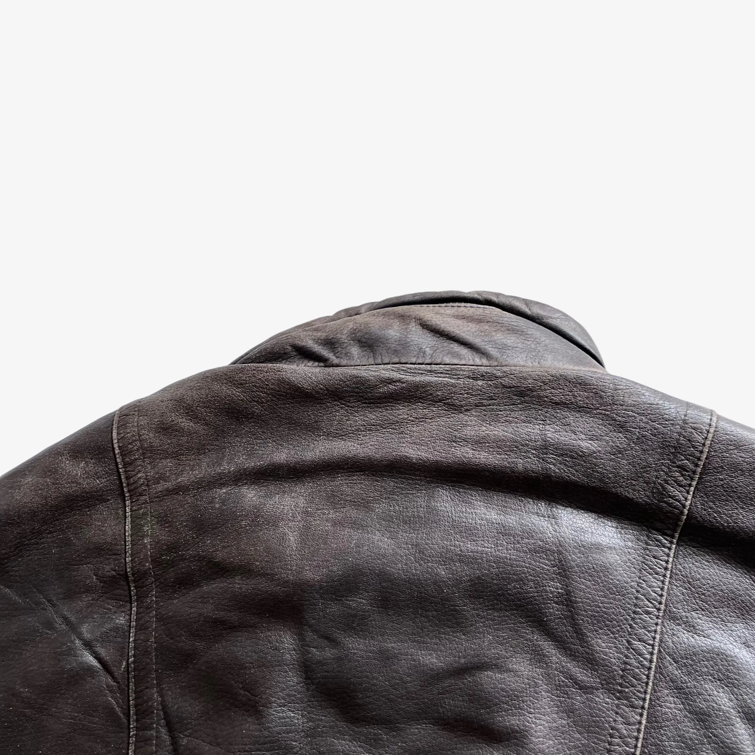 Burberry Leather Jacket With Nova Check Wool Lining