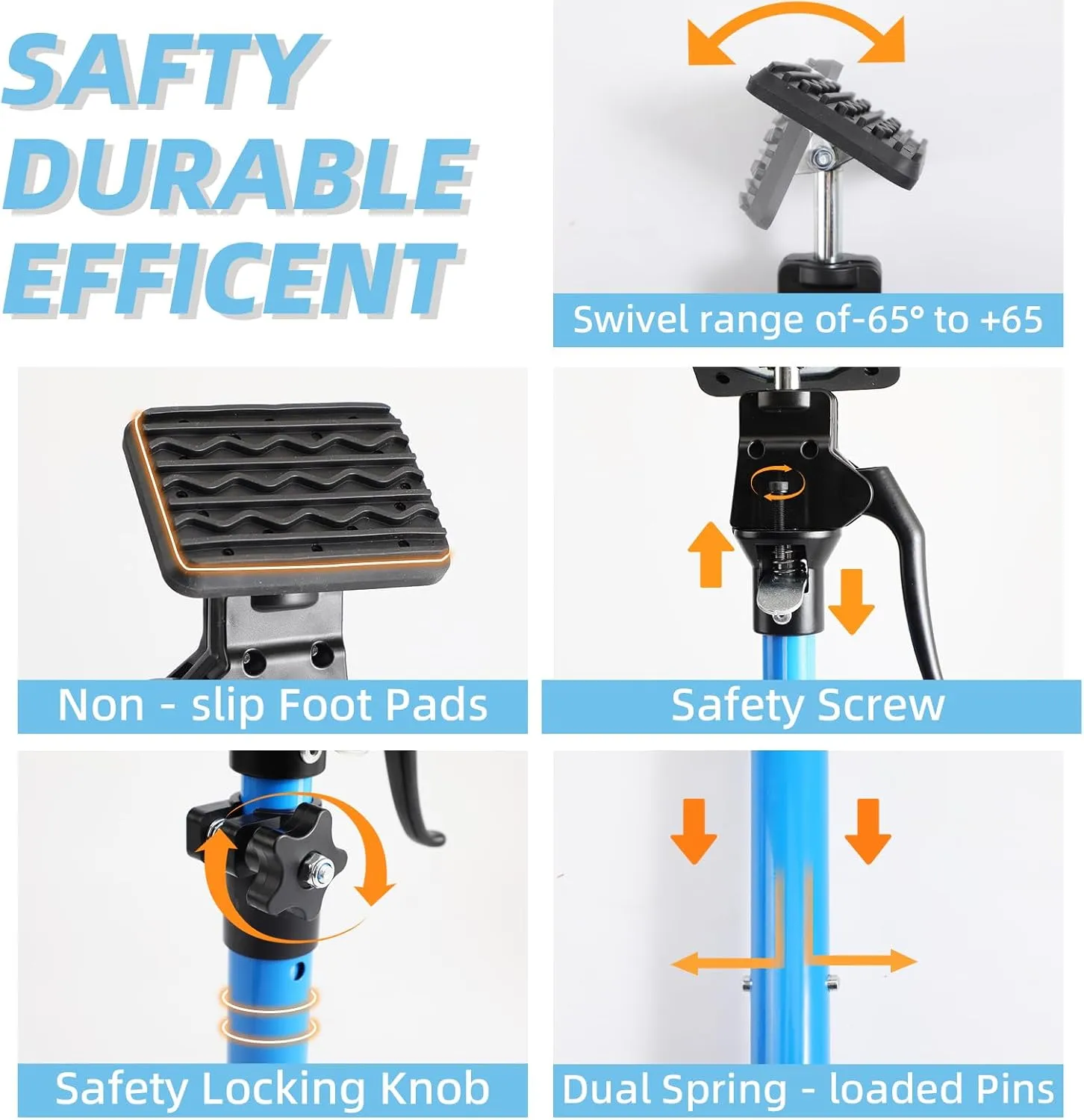 Cabinet Jacks for Installing Cabinets, Heavy Duty Third Hand Support Pole，Drywall Jack,Premium Support Pole,Telescopic Adjustable 3rd Hand Support Pole For Celling Extend from 15.8 to 23.6 inches 1PC