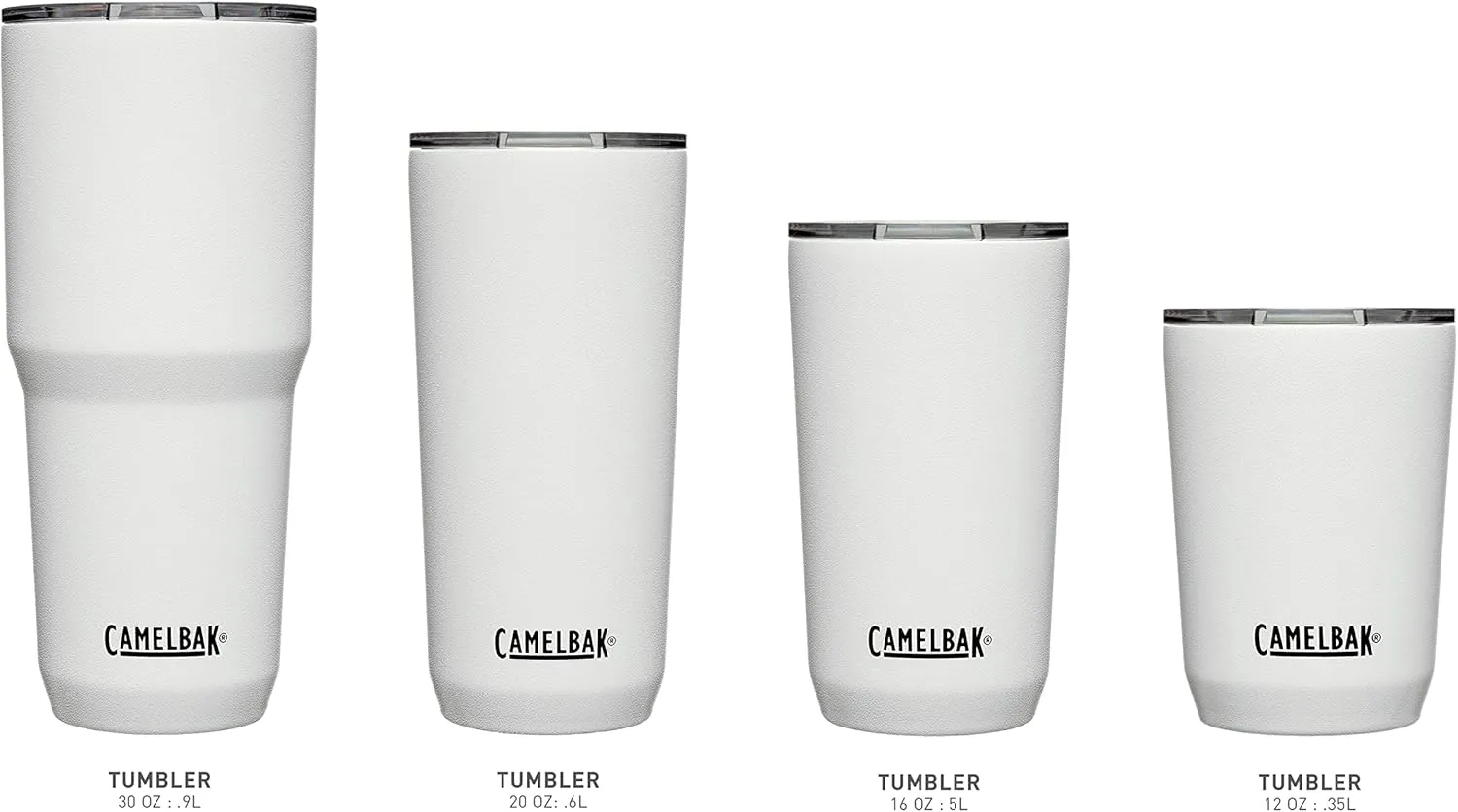 CamelBak Horizon 20oz Tumbler - Insulated Stainless Steel - Tri-Mode Lid - White